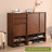 Modern Brown Solid Wood Shoe Storage