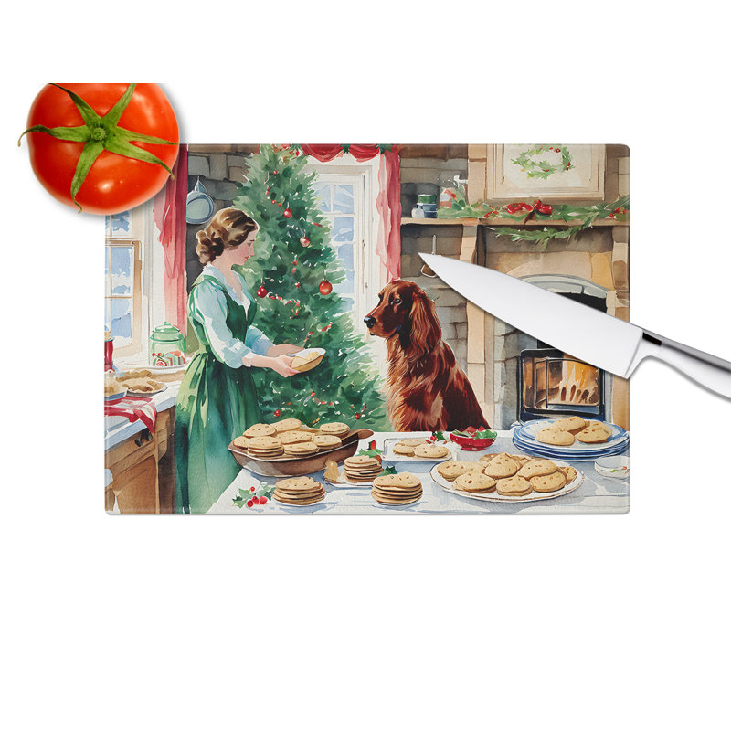 Planche à découper en verre Irish Setter