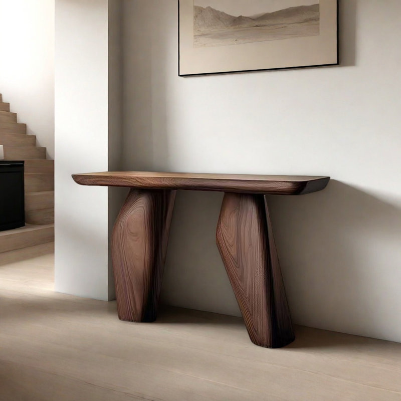Console Retro Art, H 33,46 po x l 47,24 po x P 15,75 po, Brun