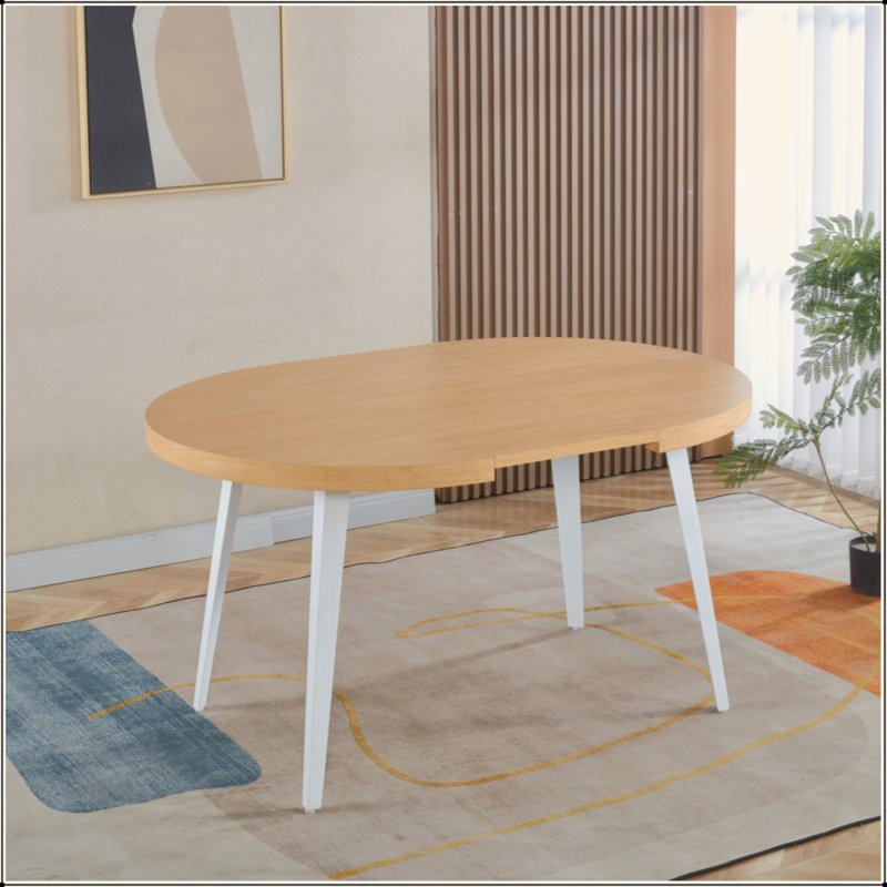 Extendable Table,DINING TABLE,OFFICE TABLE,COFFEE TABLE,Metal Leg,MDF Top, Oak, White