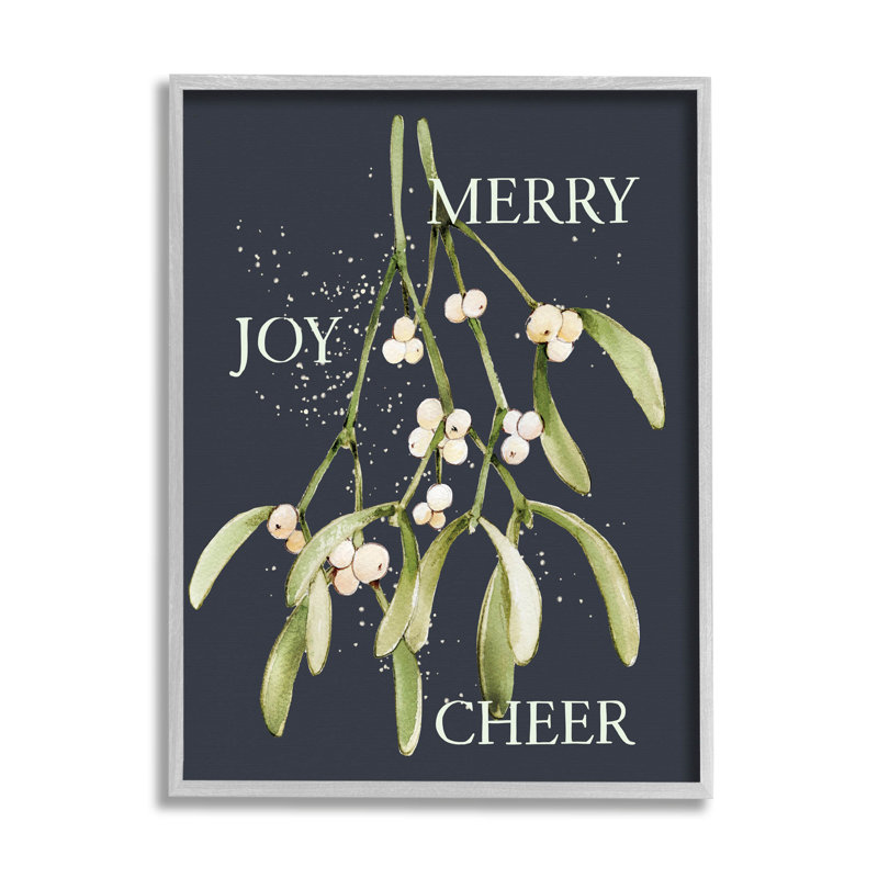 Merry Joy Cheer Holly at-161, H 30 po x l 24 po x P 1,5 po, Estampe numérique Farmhouse