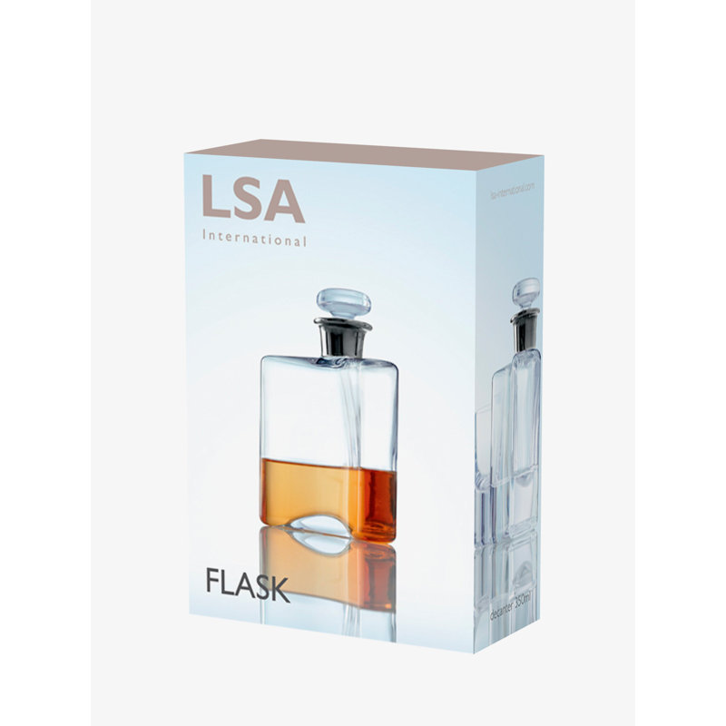 Flask Glass Whiskey Decanter