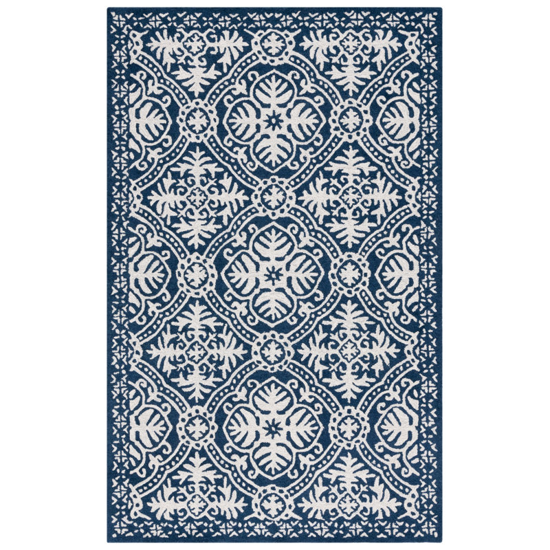 Nina Lauren Ralph Lauren Hand Tufted Wool Geometric Rug, Rectangle 8' x 10'