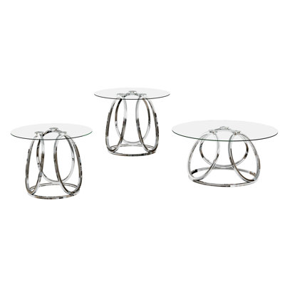 Ensemble de 3 tables basses