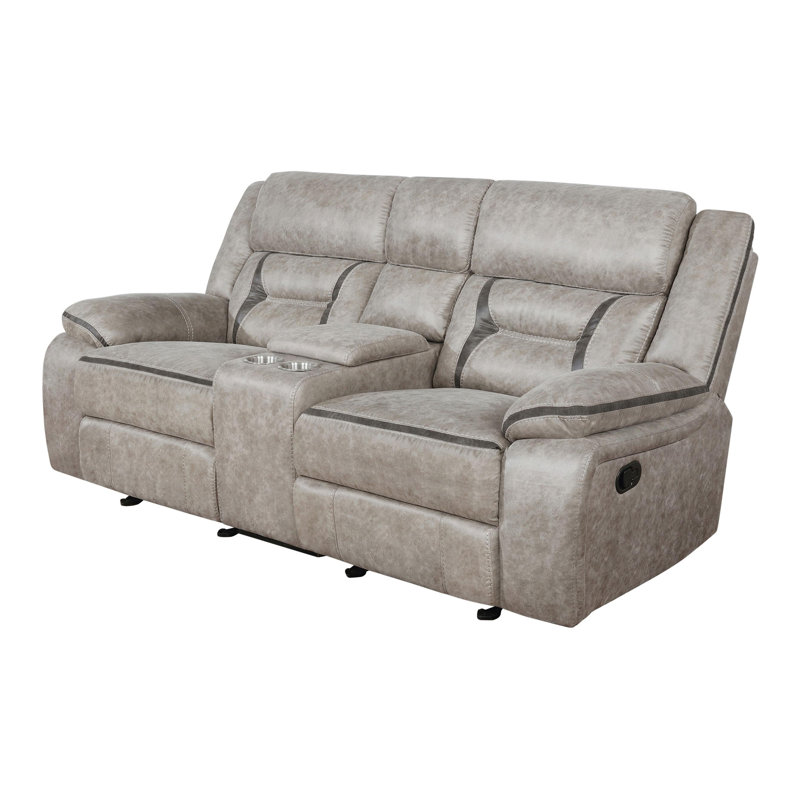 Causeuse inclinable rembourrée, Taupe