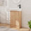 Meuble-lavabo de 23 po avec lavabo, meuble-lavabo autoportant avec porte à fermeture en douceur et tablette réglable