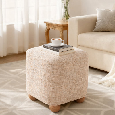 Fauteuil cubique avec repose-pieds et tabouret