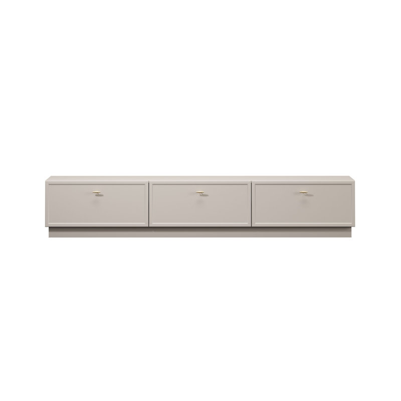Bagga TV Stand for TVs up to 77", Cream Beige/Gold
