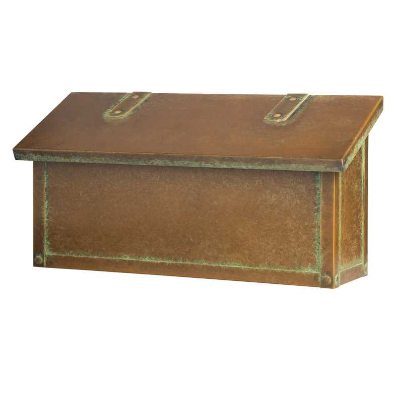 Boîte aux lettres murale classique, Vert nouveau, H 8,25 po x l 16,5 po x P 5,63 po