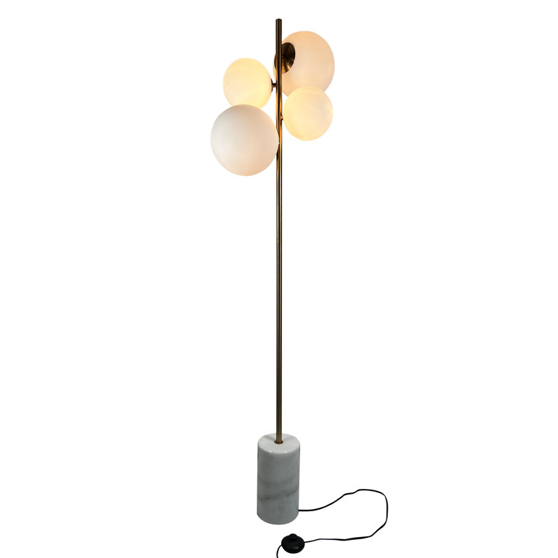 62'' Gray Tree Floor Lamp Set