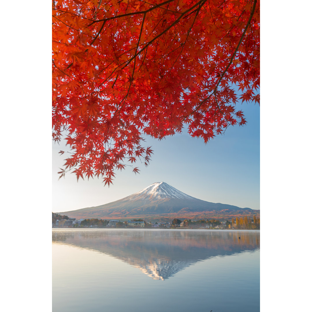 Leinwandbild Mount Fuji in Autumn Season