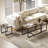 Nesting Coffee Table Set of 3, End Tables for Living Room, Brown