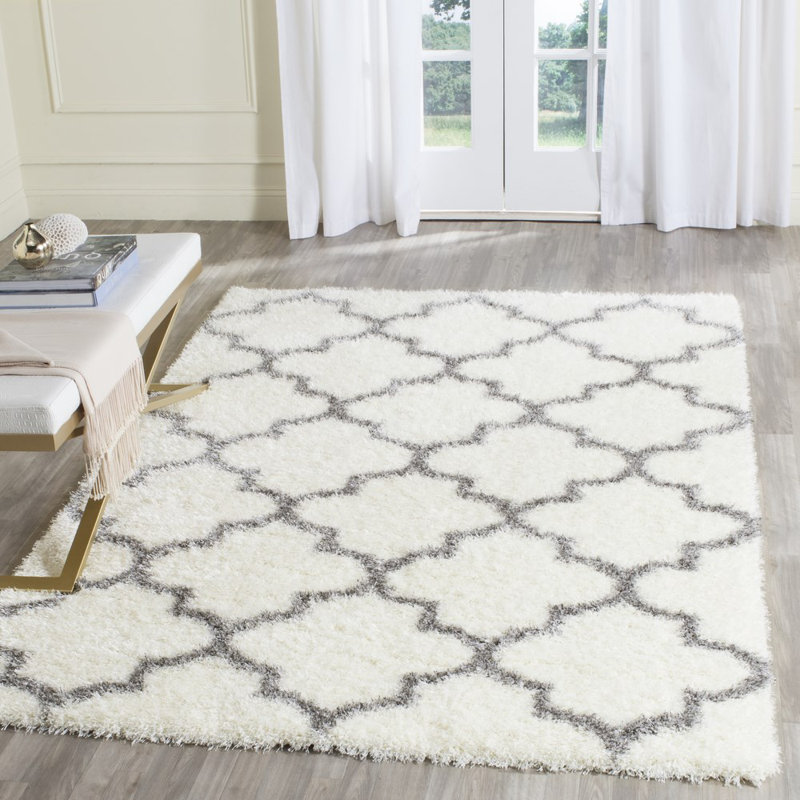 Bertl Sgm-Montreal Shag Performance Geometric Rug, Rectangle 4' x 6'