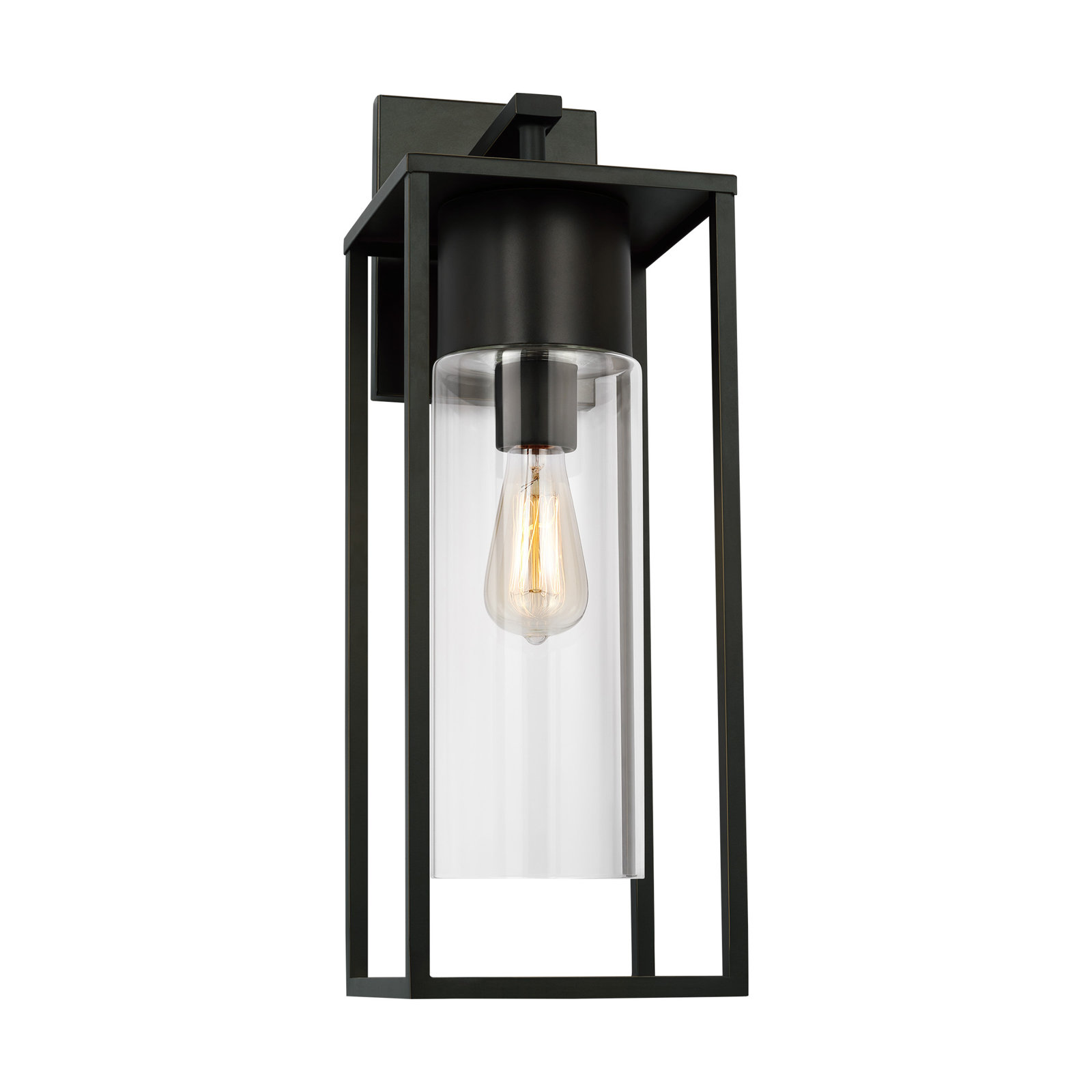 Kota Single Light Outdoor Wall Light, Antique Bronze, 23" H x 8" W x 8" D