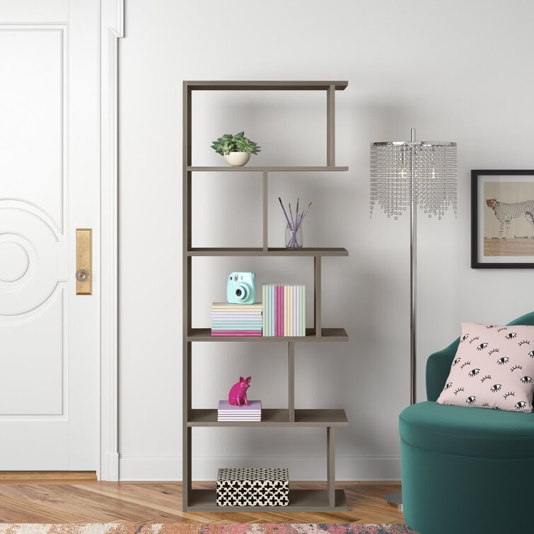 Mira 63.39" H x 24.41" W Modern Standard Bookcase