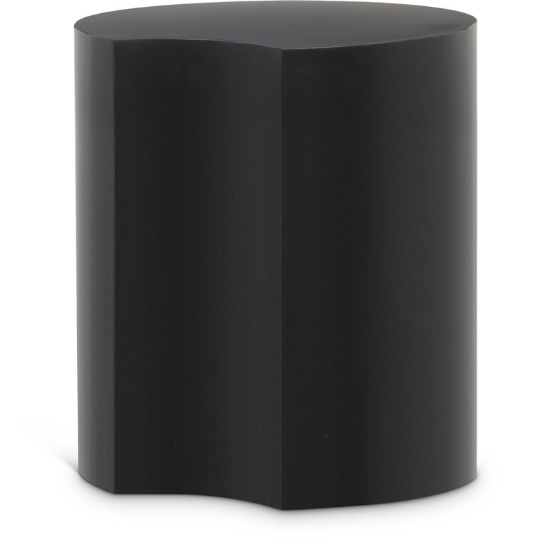 Table de bout Hylie, Noir / noir mat, H 20 po x l 18 po x P 18 po