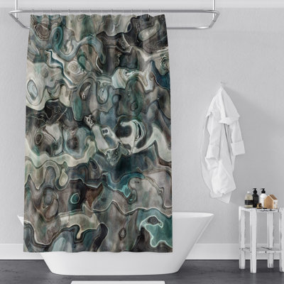 Rideau de douche simple abstrait