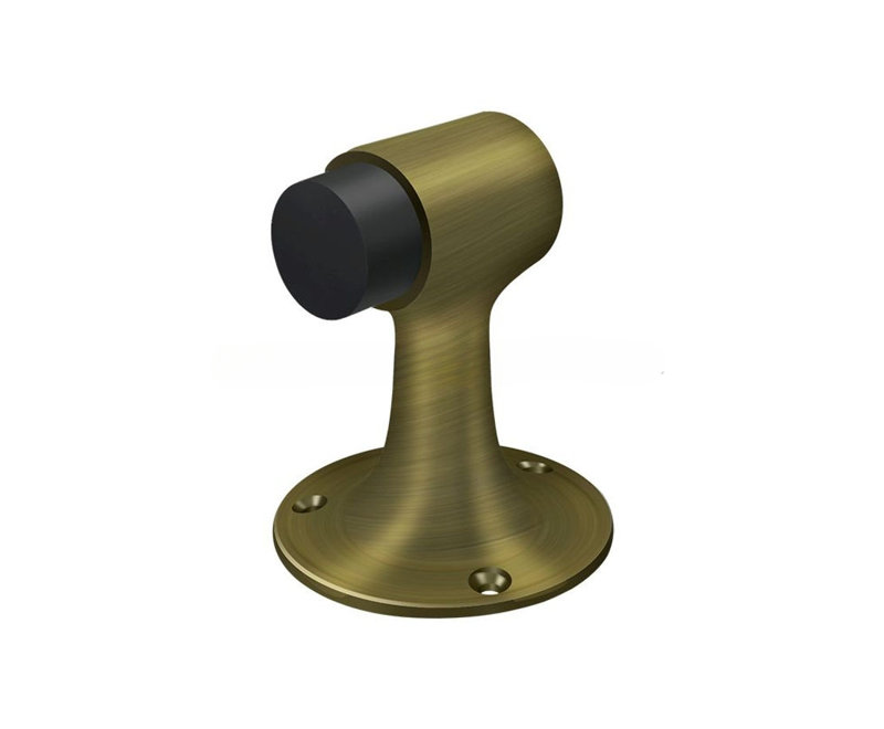 Deltana DSF3225U5 Floor Mount, Bumper, HD, Solid Brass in Antique Brass