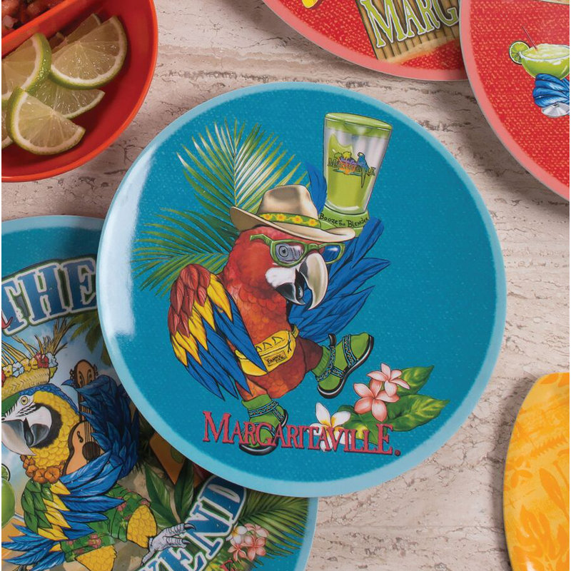 Assiette plate en mélamine 10,5 po Margaritaville