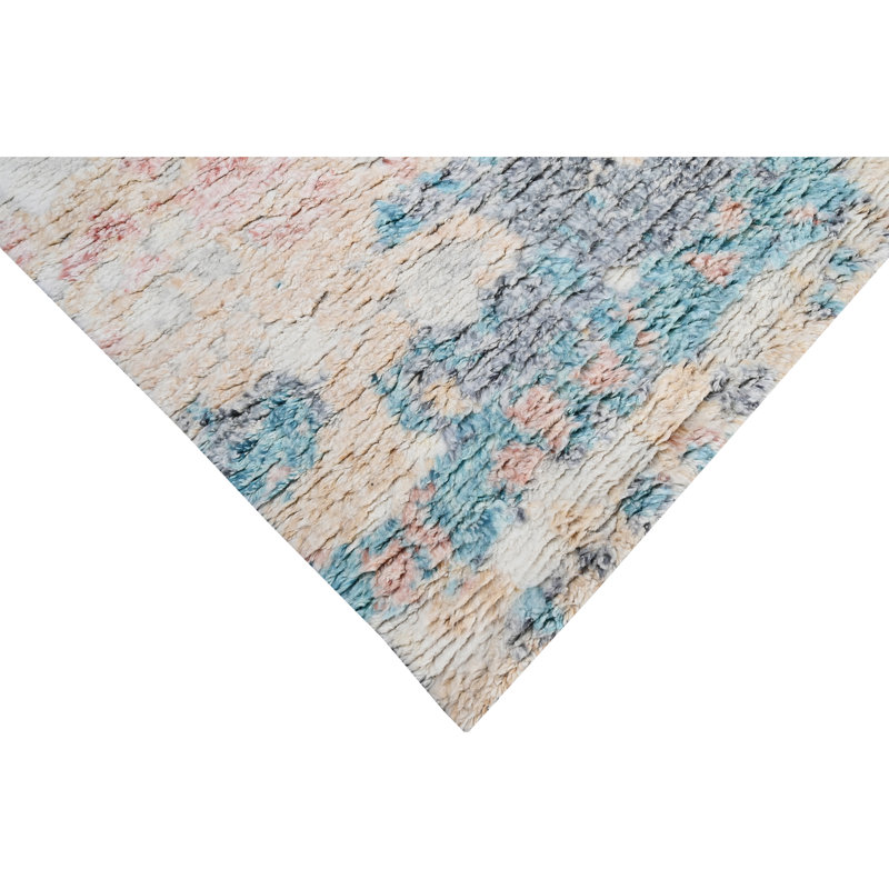Hand Knotted Wool Area Rug, Rectangle 10' x 14'