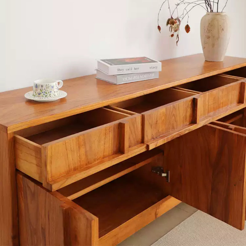 Retro Large-Capacity Sideboard, 31.1" H x 70.08" W x 15.75" D