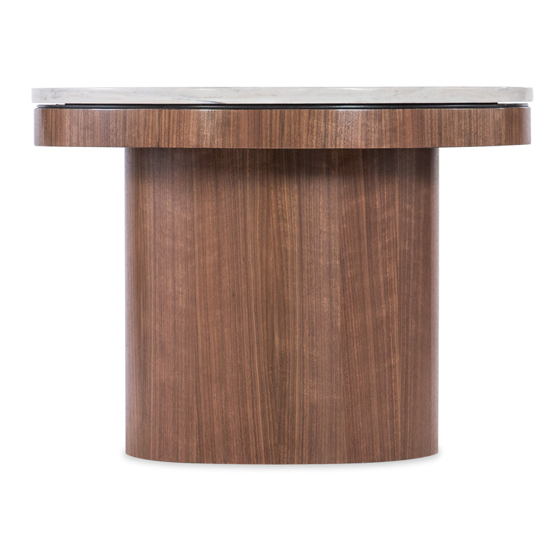 Vana Marble End Table, 18" H x 22" W x 22" D