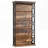 6-Tier Industrial Brown & Black Bookshelf