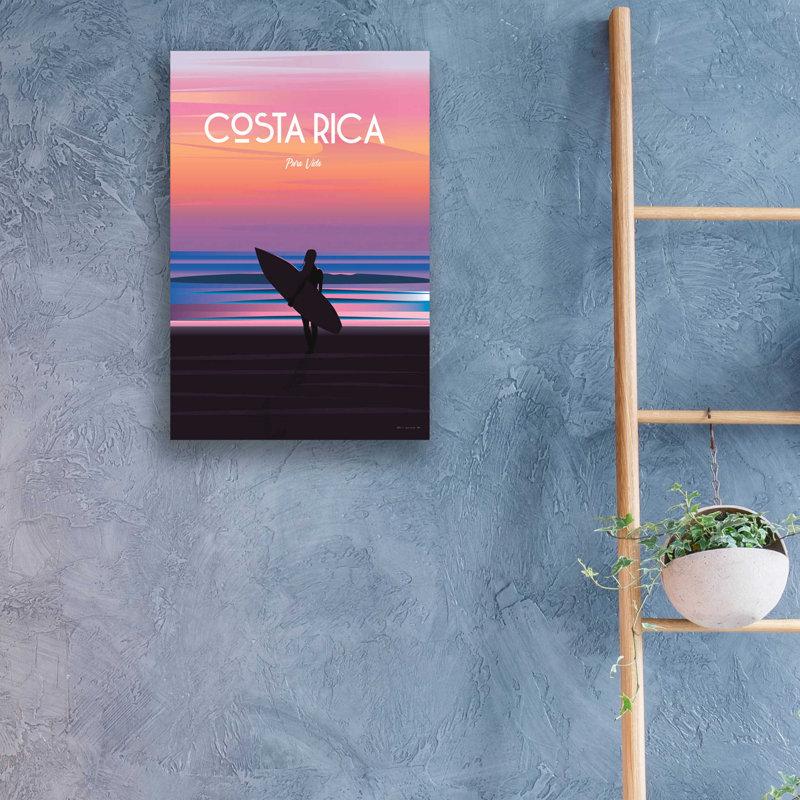 Costa Rica - impression sans cadre, H 16 po x l 12 po x P 0,13 po