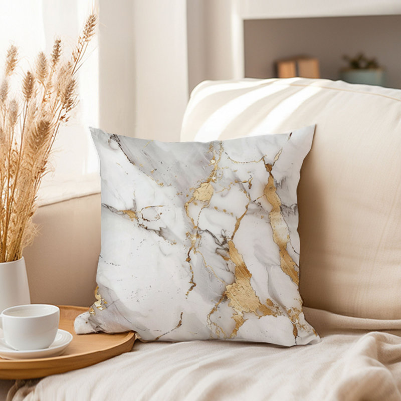Abstract Geode Marble Patterns - XVI Modern Throw Pillow Cover, 20x20