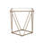 Square End Table With Metal Base