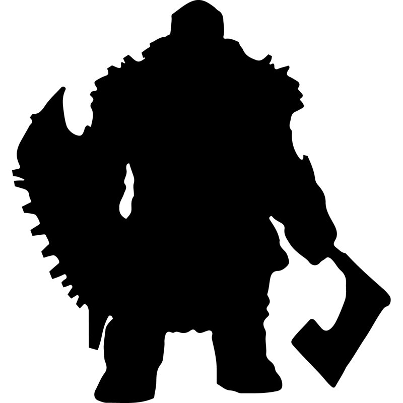 Dwarf Warrior Axe Shield Viking Soldier