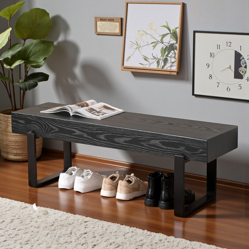 Banc en bois, Black