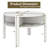 Round Coffee Table with 4 Side Compartments 2-Tier Circle Coffee Table-232886578