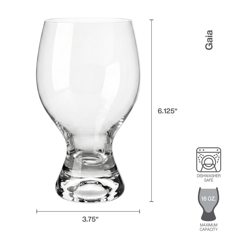 Mikasa Gaia Goblet Glasses, Set of 4