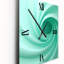 Green Whimsical Whorl Spiral - Horloges murales spirales abstraites-1039937866