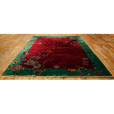 Tapis art déco chinois antique rétro des années 1920