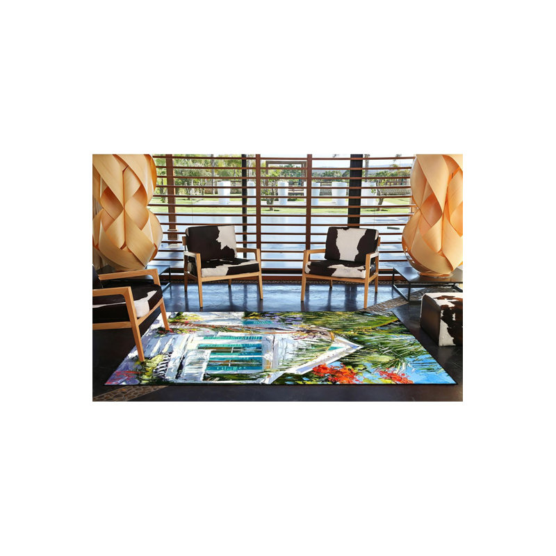 Tapis lavable à la machine Beach House, Tapis de couloir 3 pi 3 po x 6 pi 7 po inclus