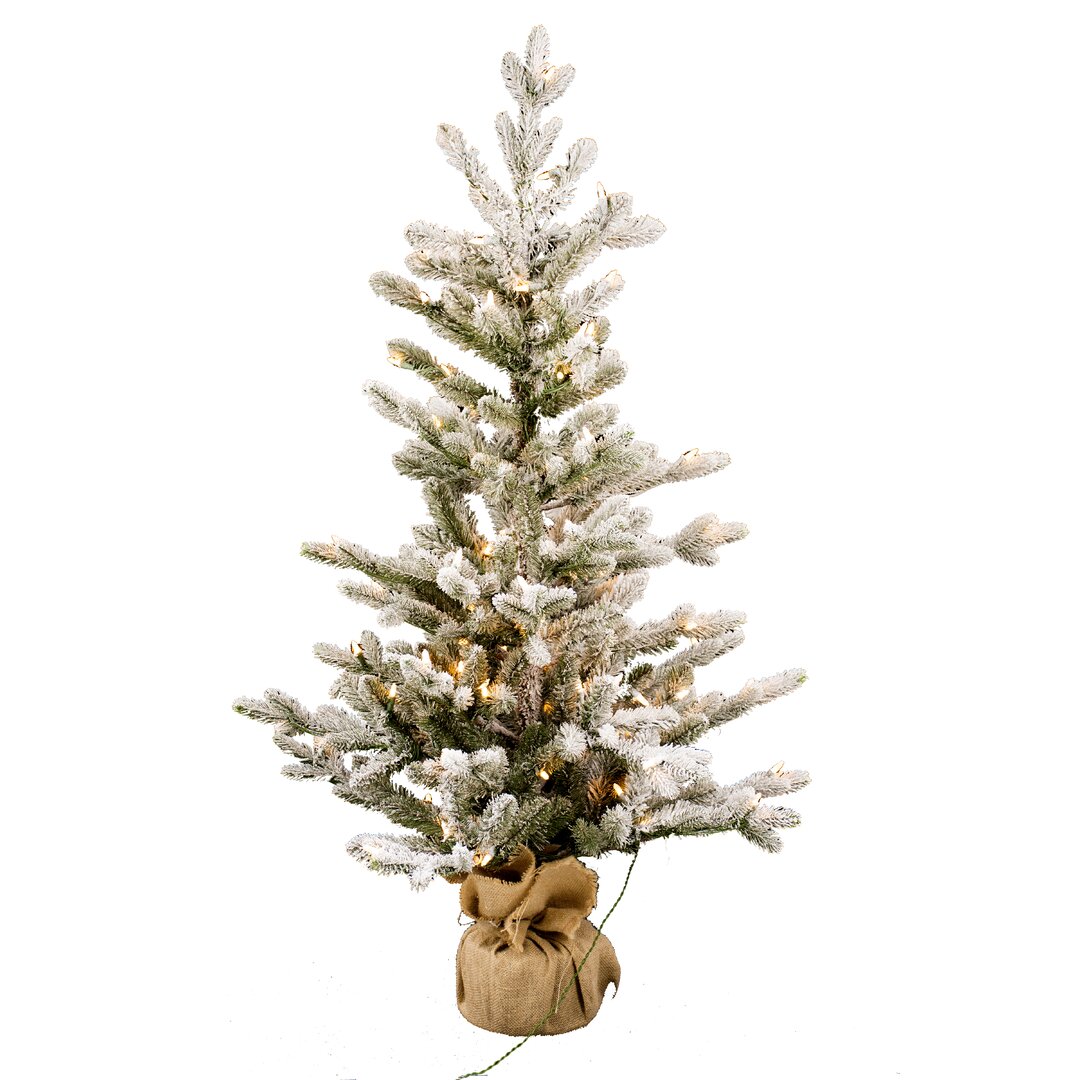 Künstlicher Weihnachtsbaum 91 cm mit 50 Leuchten in Warmweiß Vaxo