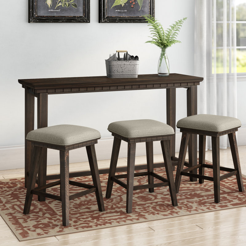 Ensemble de table de pub multifonctionnel 4 pièces Kristel