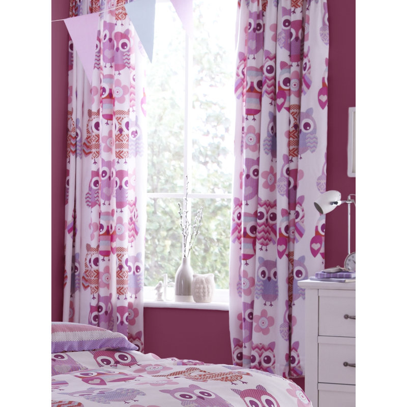 Owl Easy Care Curtains