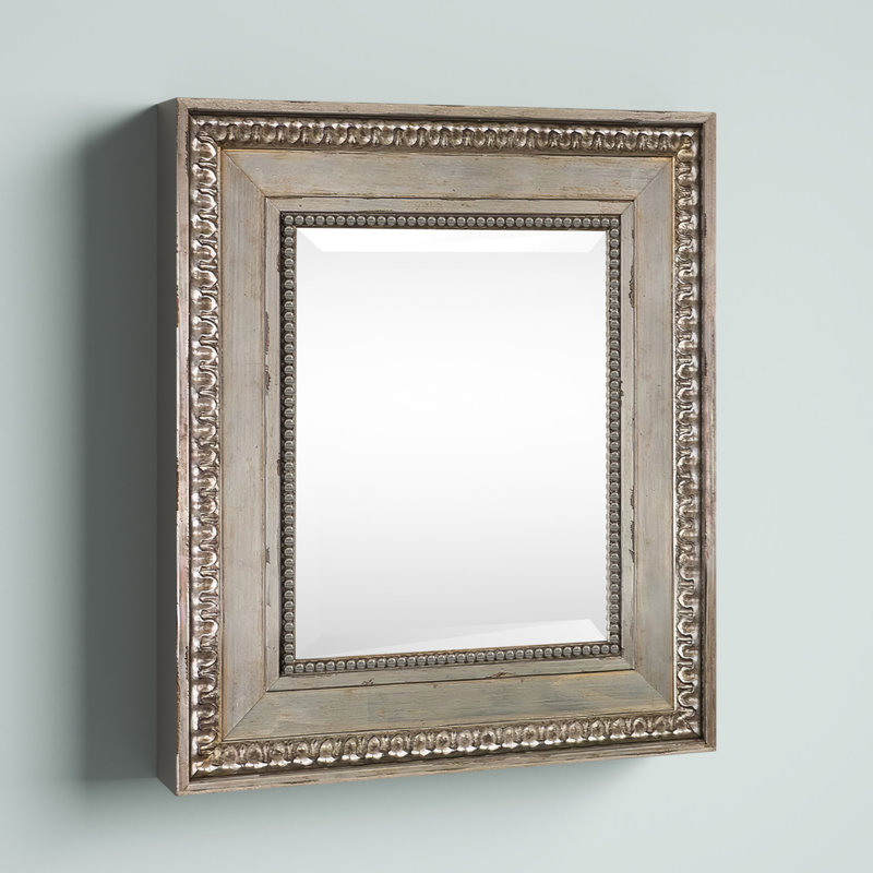 Decoste Wood Rectangle Wall Mirror, 16" x 14"