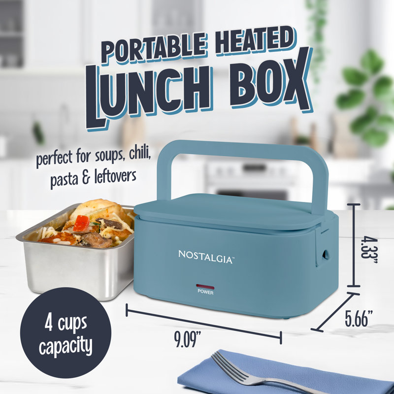 Nostalgie 32 oz Boîte à lunch portable et chauffée, Océan