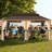 20 Ft. W x 12 Ft. D Aluminum Patio Gazebo-93573876