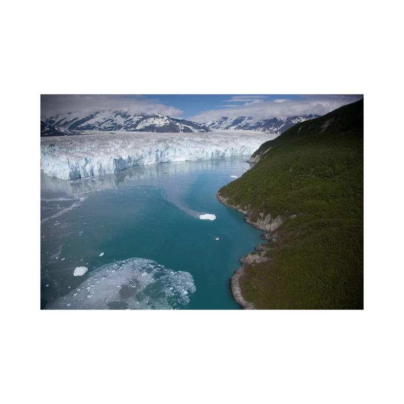 Hubbard Glacier Encroaching On Gilbert Point, Wrangell-St. Elias National Park, Alaska 1 Piece Wrapped Canvas Wall Art