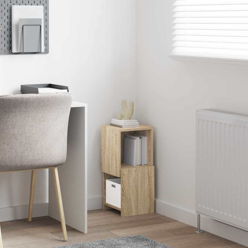 Corner Accent Chest, 55cm H x 25.5cm W x 25cm D, Sonoma Oak