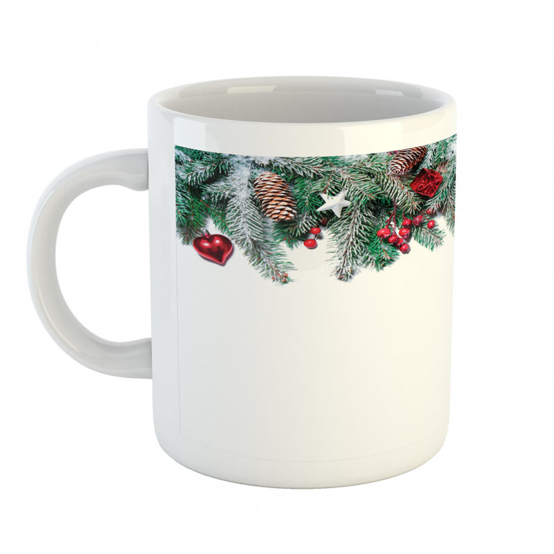 Grande tasse à café snowy xmas