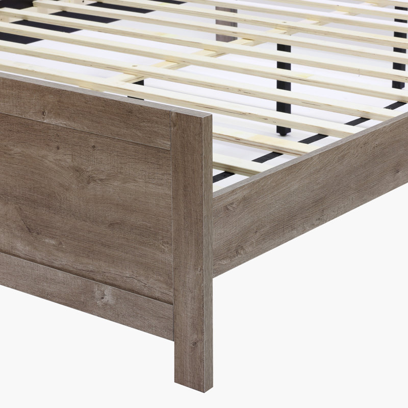 Farmhouse Queen Size Bed with LED Lights