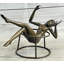 Statue en bronze signée de la femme nue abstraite Mid-Century