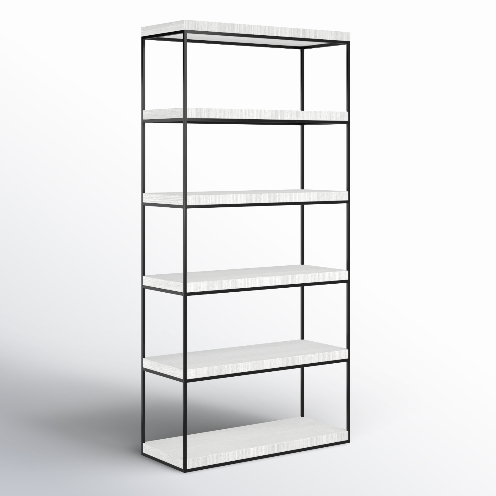 Bilbrook Standard Etagere Bookcase, White