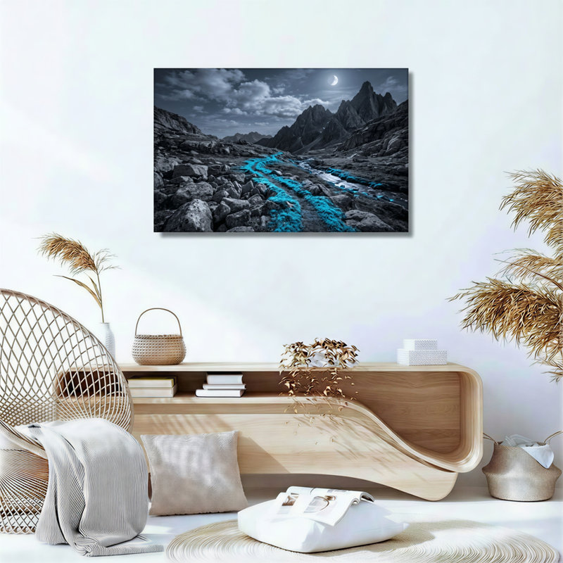 «Mountain Stream», ensemble de 1 reproduction d'art sur toile, Toile tendue, 12"H x 18"W
